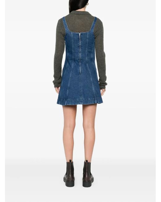 Robe En Jean À Encolure Carrée Maje en coloris Blue