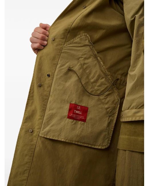 C P Company Green 'Lens' Coat for men