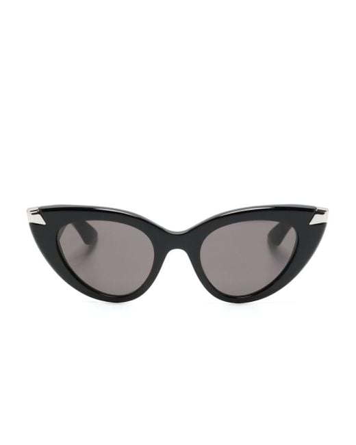 Alexander McQueen Gray Am0442s Cat-eye Sunglasses