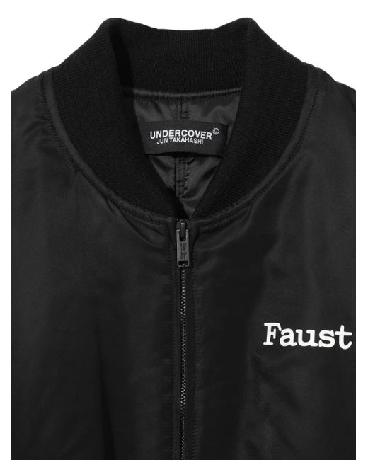 Undercover Black Graphic-Print Bomber Jacket for men