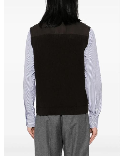 Zegna Black Suede Vest for men