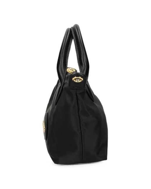 Love Moschino Black Logo-Plaque Tote Bag