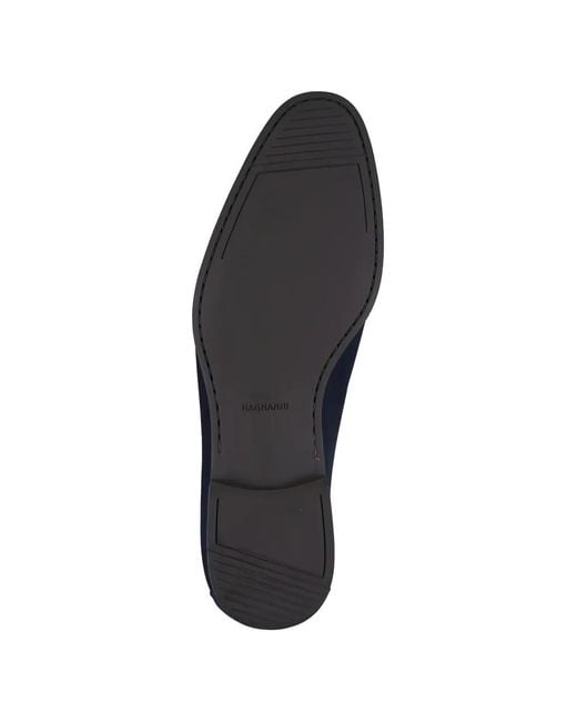 Magnanni Shoes Blue Suede Casual Loafers for men