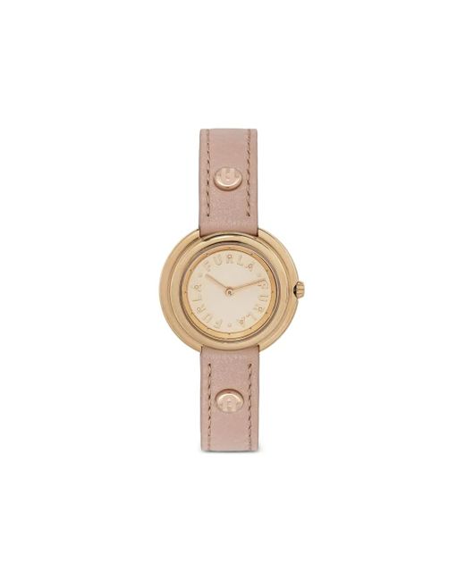 Reloj de 30 mm en acero inoxidable Furla de color White