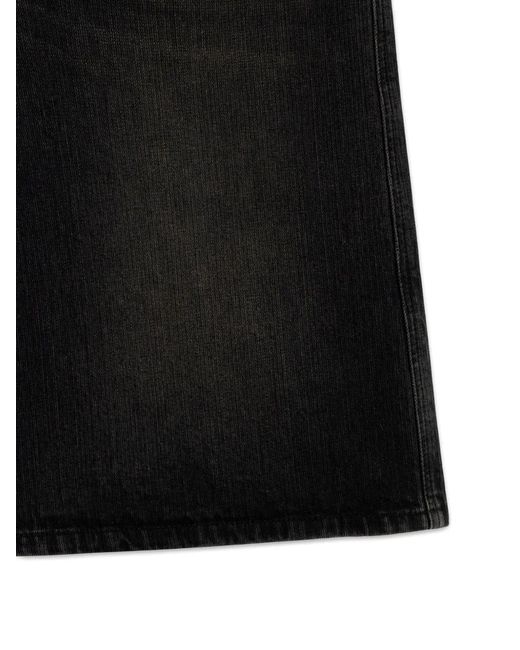 Wooyoungmi Black Belted Denim Shorts