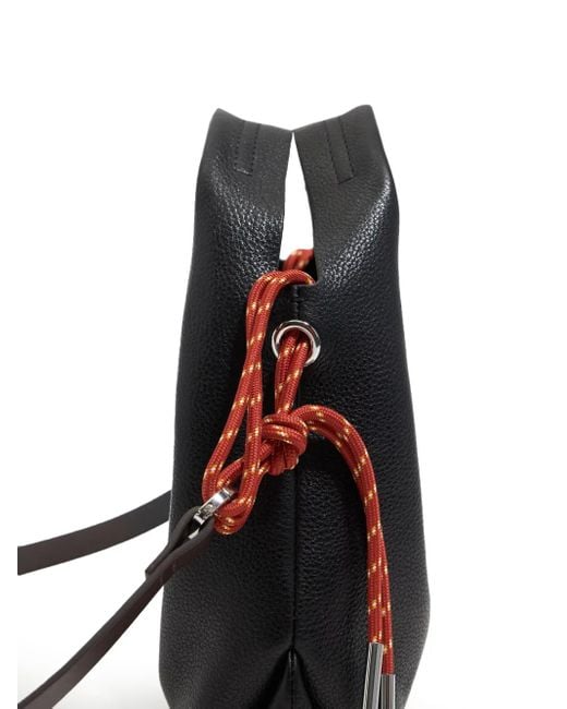 Bimba Y Lola Black Paper Tote Bag