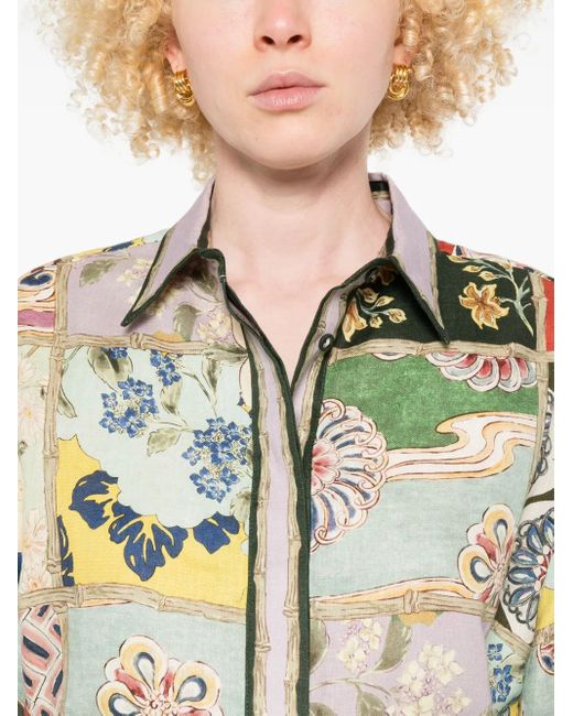 ALÉMAIS Bianca Blouse in het Green