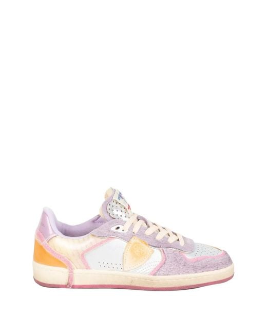Philippe Model Pink Pgal Sneakers Mit Logo-Patch
