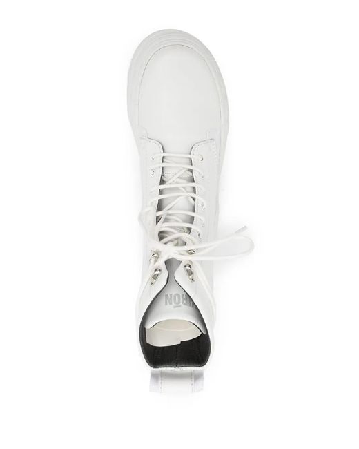 Viron White Combat Boots