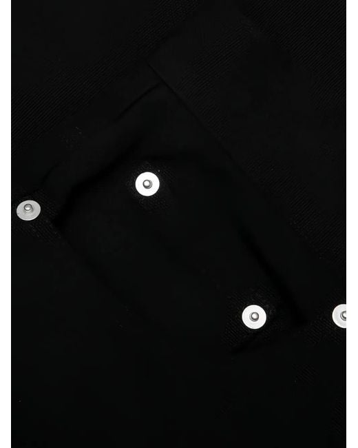 METALWOOD STUDIO Black Logo-Tag Canvas Shorts for men