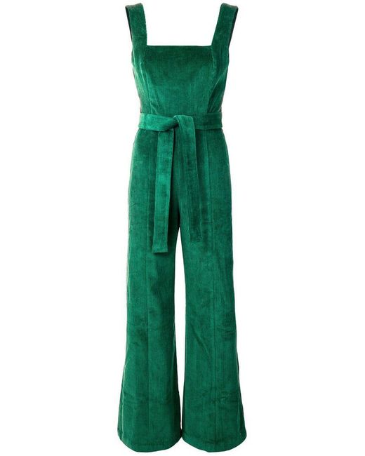 STAUD Corduroy Jumpsuit in Green Lyst