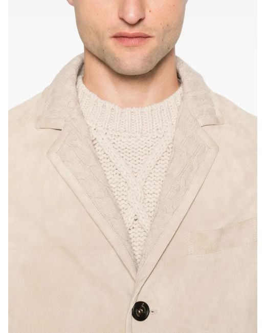 Abrigo Con Botones Eleventy de hombre de color Natural