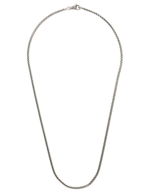 Box Chain Necklace in ss (Metallic 