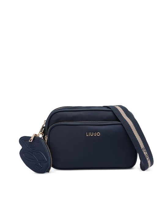 Liu Jo Blue Sac À Bandoulière À Détail De Logo