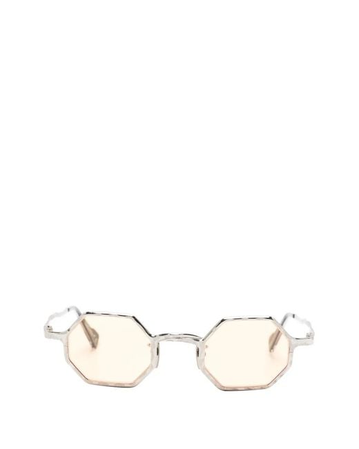 Kuboraum Natural Maske Z19 Geometric-Frame Sunglasses