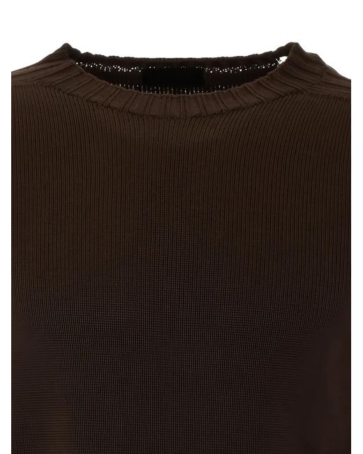 Dondup Black Ribbed-Trim Sweater for men
