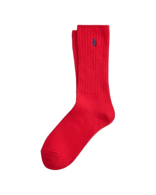 Polo Ralph Lauren Ribbed Embroidered Socks