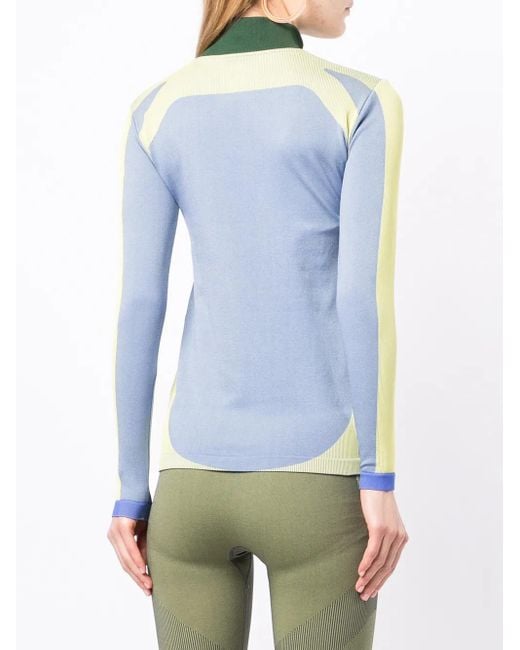 7 DAYS ACTIVE Blue Half-Zip Long-Sleeved Jumper