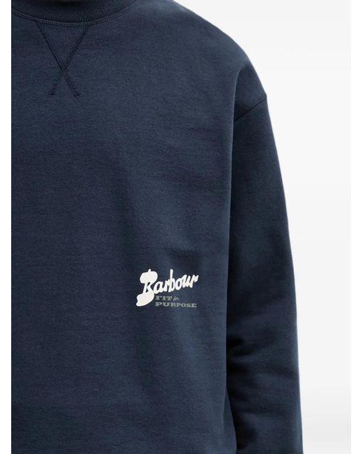 Barbour Blue Blythe Sweatshirt for men