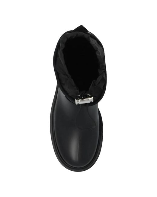 Moncler Black Logo-Patch Boots