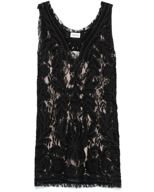 P.A.R.O.S.H. Black Nixie Mini Dress