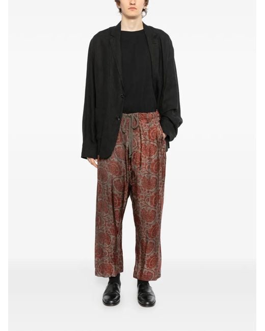 Uma Wang White Perch Trousers for men