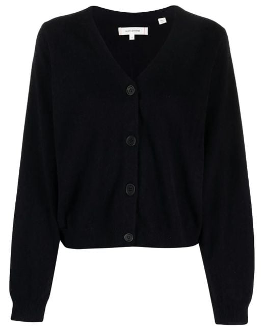 Chinti & Parker Black Cropped-Cardigan Mit V-Ausschnitt