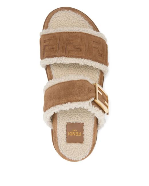 Fendi レディース ブラウン スエード サンダル 【公式通販】