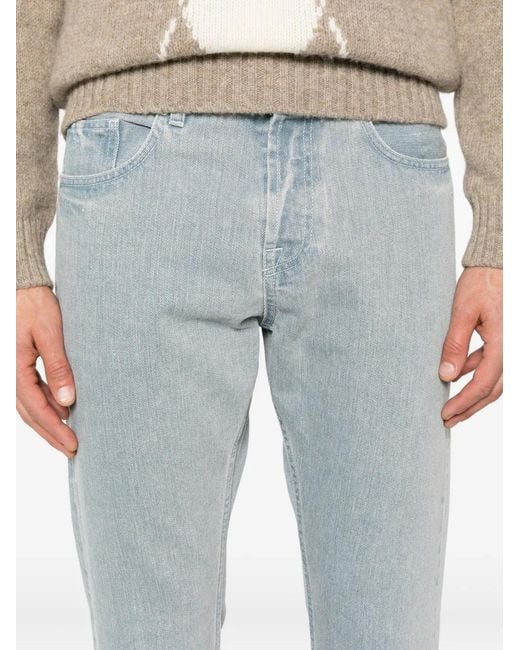 Eleventy Blue Straight Jeans for men