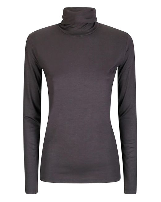 Hira Black Langarmshirt Mit Rollkragen