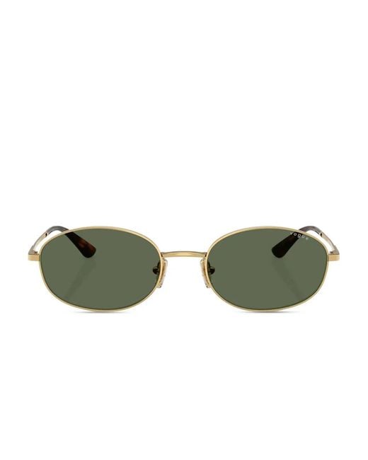 Vogue Eyewear Green Round-Frame Sunglasses