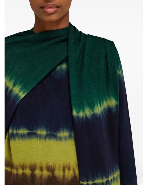 Ferragamo Green Tie Dye Pullover