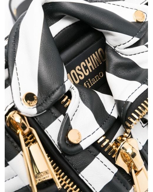 Moschino Black Biker Belt Bag