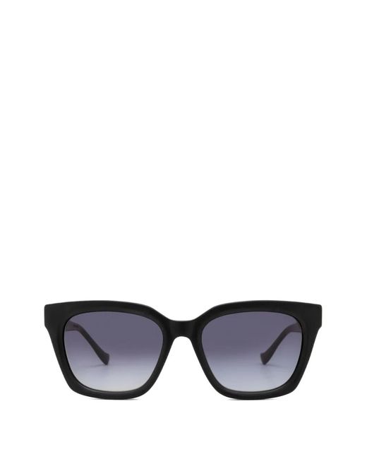 Yohji Yamamoto Black Square-Frame Sunglasses