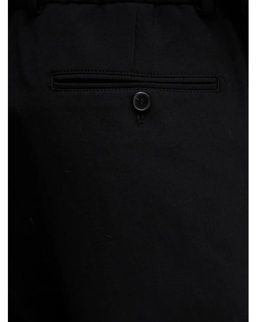 Karl Lagerfeld Black Drawstring Trousers for men