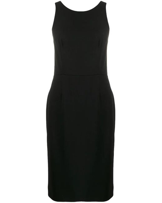 Givenchy Black Graphic Neck Dress