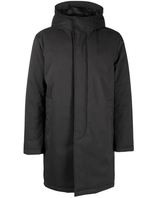 Fay Black Double Morning Raincoat for men