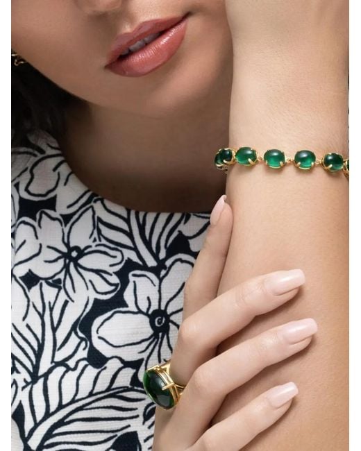 Bounkit Natural Isabella Quartz Onyx Bracelet