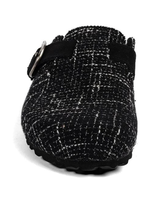 Faliero Sarti Black Mules À Boucle
