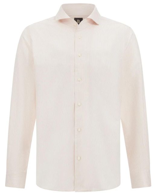 メンズ Boggi ストライプ シャツ White