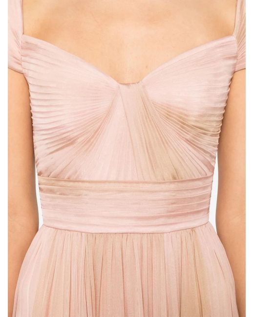 Elie Saab Pink Pleated Gown