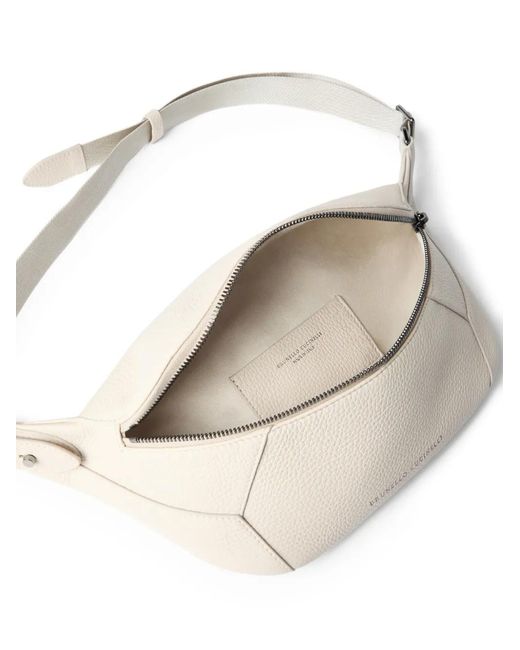 Brunello Cucinelli Natural Duo Leather Belt Bag