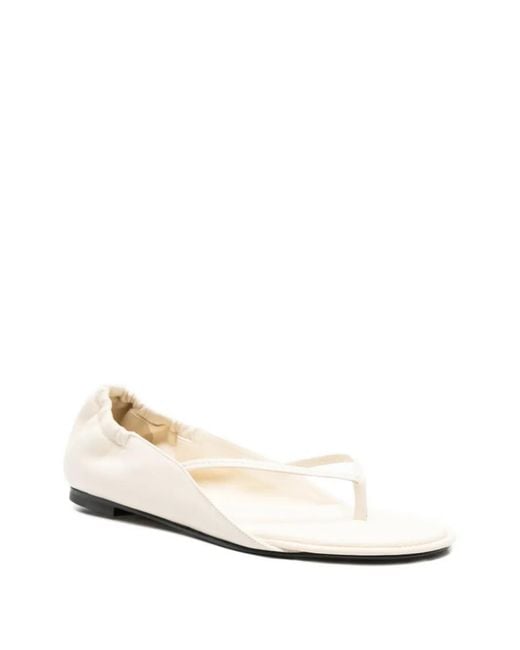 Jacquemus White Sandales The Flat