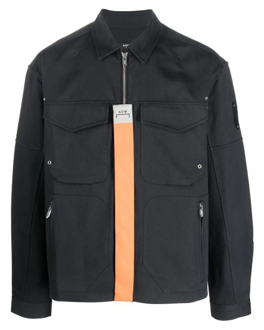 A_COLD_WALL* Black Stria Shirt Jacket for men
