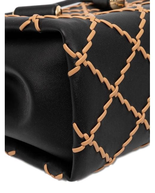 Sac Cabas À Motif De Losanges THEMOIRÈ en coloris Black