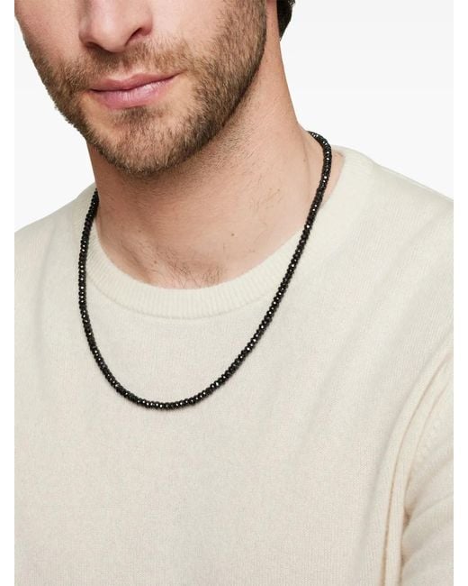David Yurman Metallic Sterling Spiritual Beads Necklace (5Mm) for men