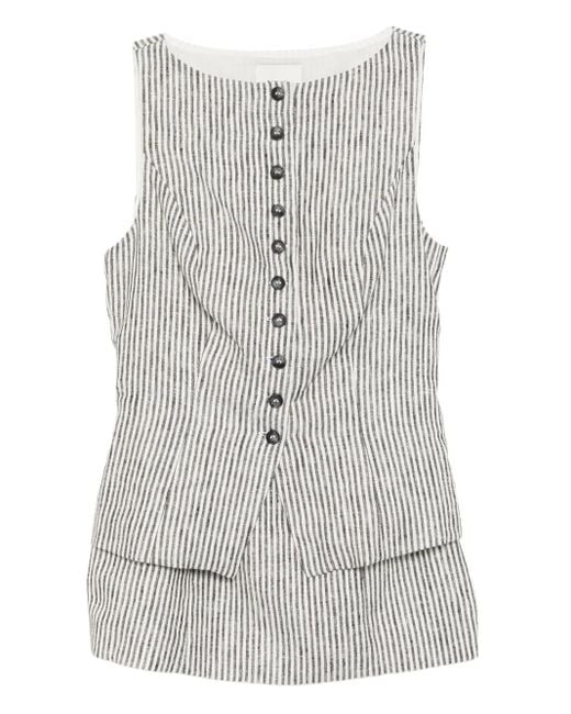Reformation Gray Lina Two-Piece Set