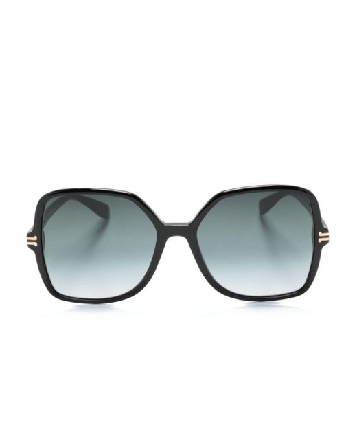 Marc Jacobs Black Sonnenbrille mit Oversized-Gestell