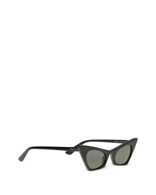 McQueen Gray Spike Cat-Eye Sunglasses