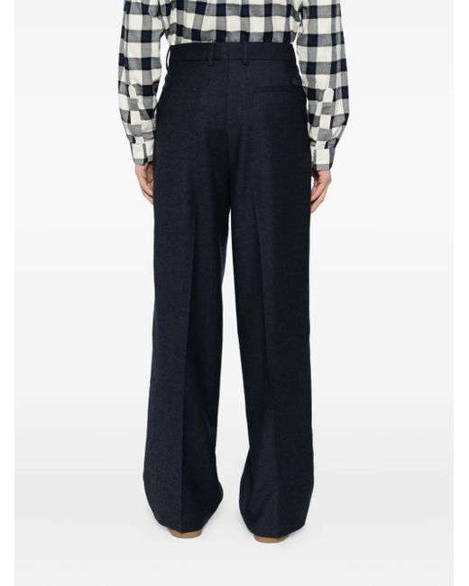 Lacoste Blue Wool Trousers for men